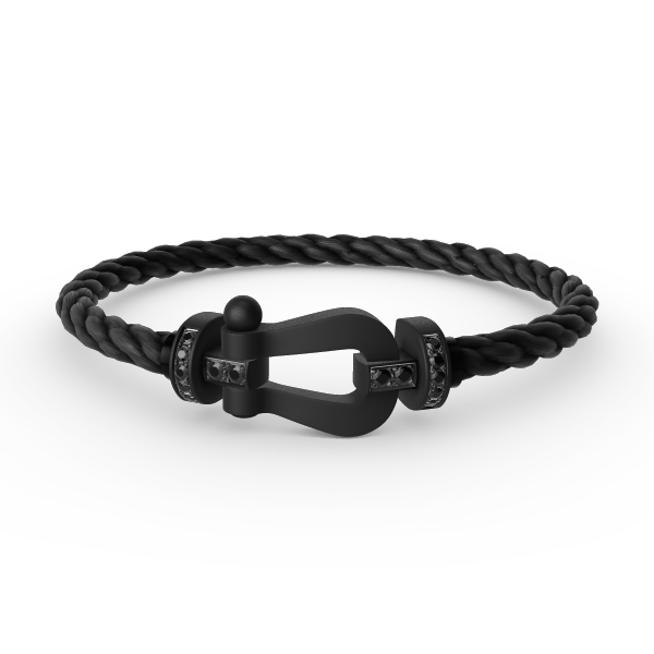 ¡®Star¡¯FORCE LARGE SERIES HORSESHOE BLACK SAMURAI BRACELET