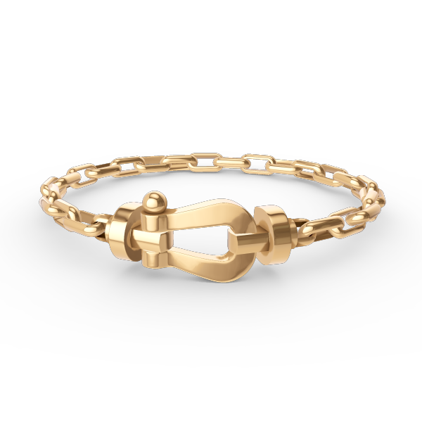 ¡®Star¡¯FORCE LARGE HORSESHOE CLASP  METAL BRACELET