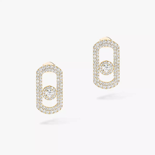 [moco jewelrys ]So Move Pave_-Set Diamond Earrings in Silver