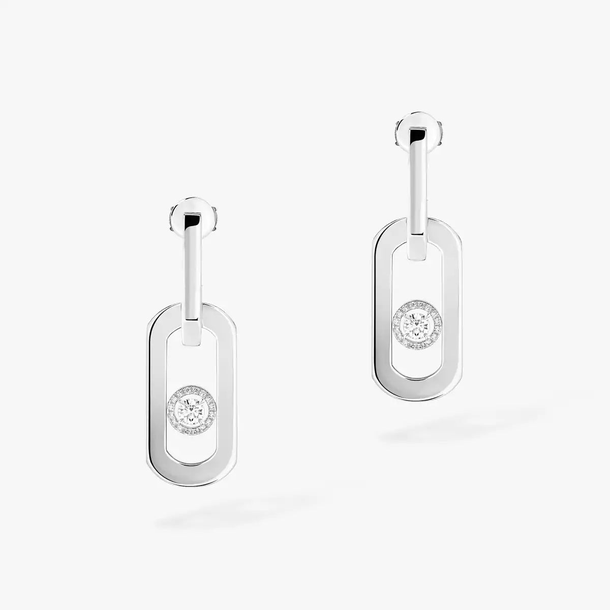 [moco jewelrys ] So Move XL Diamond Hoop Earring