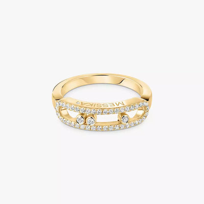 [moco jewelrys ] Baby Move Gold Diamond Pave_ Ring