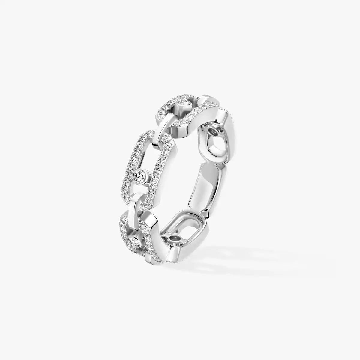 [moco jewelrys ]Move Link Pave_-Set Diamond Ring in Gold