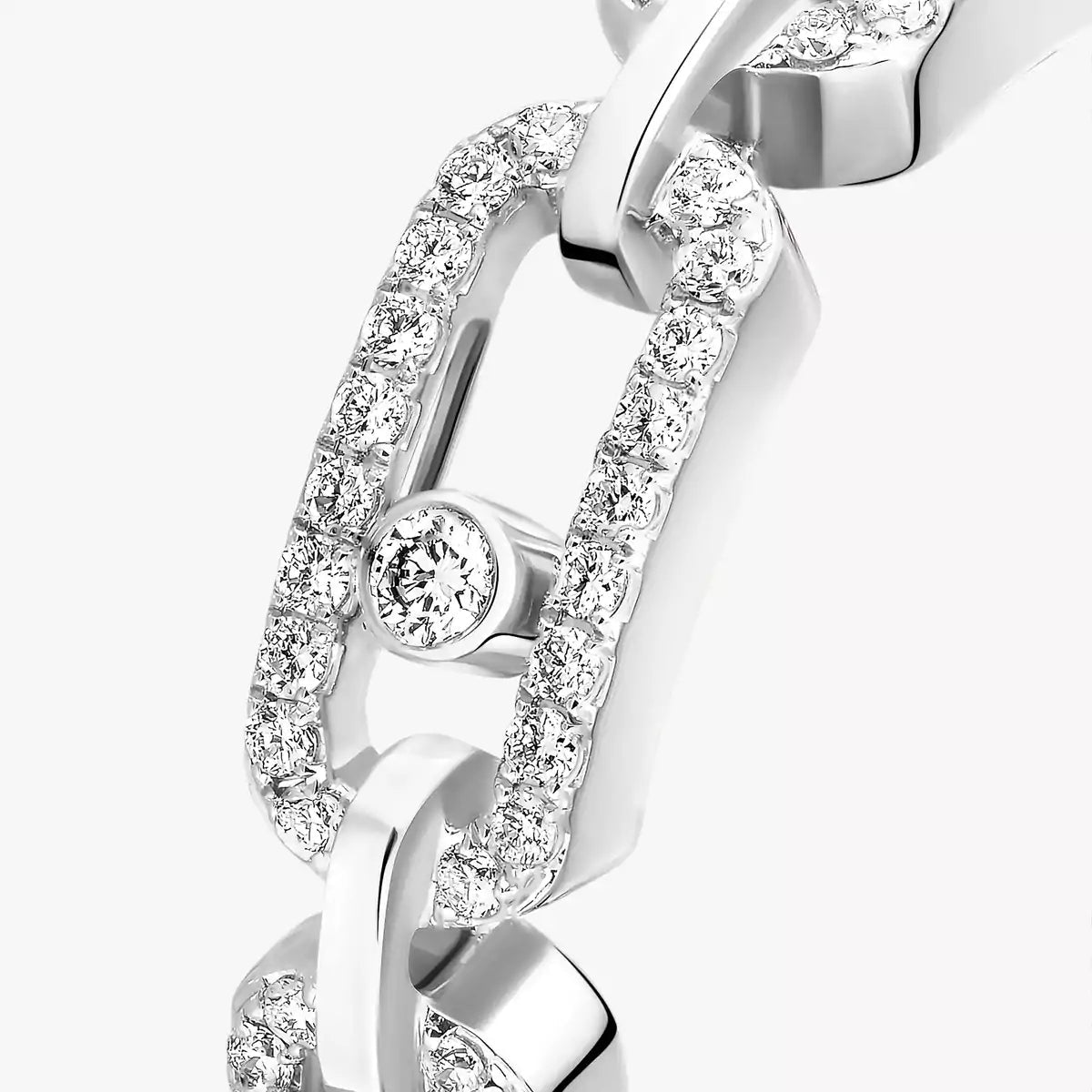 [moco jewelrys ]Move Link Pave_-Set Diamond Ring in Gold