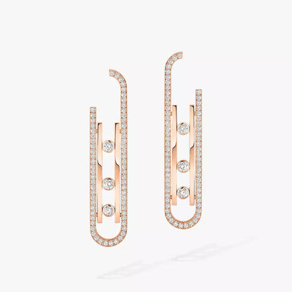 [moco jewelrys ]Diamond Pendant Earrings Move 10Th