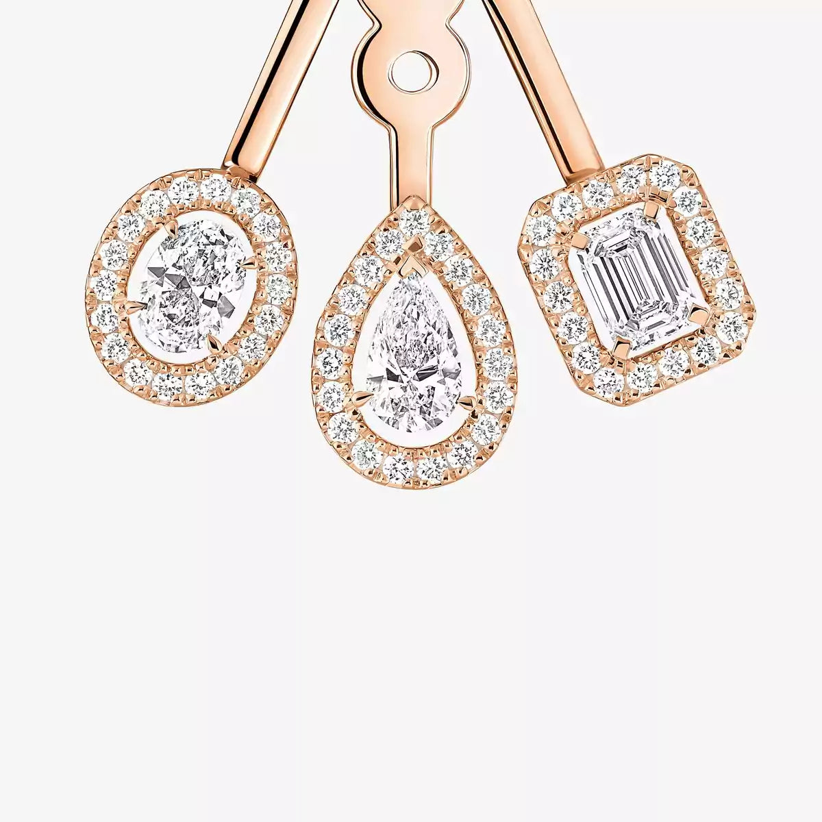 [moco jewelrys ] My Twin Trio  Diamond Earrings