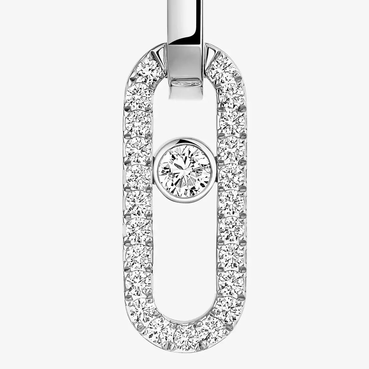[moco jewelrys ]Move Link Diamond Earrings