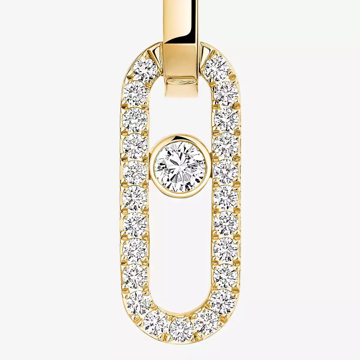 [moco jewelrys ]Move Link Diamond Earrings