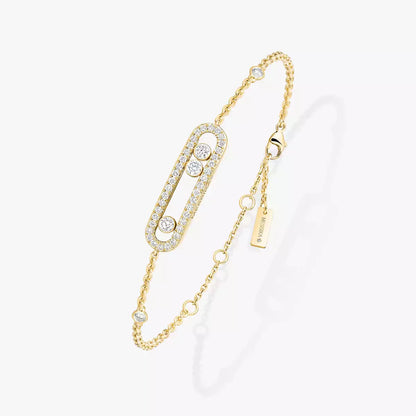 [moco jewelrys ]Pavé Baby Move Diamond Bracelet