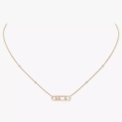 [moco jewelrys ] Baby Move Gold Diamond Necklace