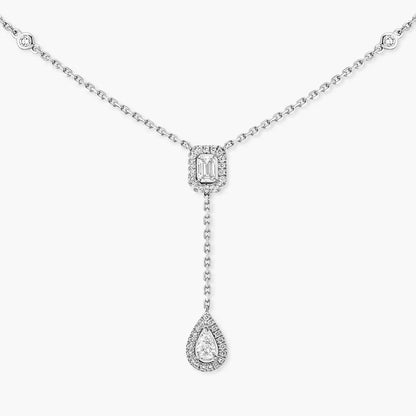 [moco jewelrys ]Gold Diamond Tie Necklace