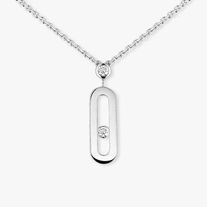[moco jewelrys ] Move Uno Gold Diamond Long Necklace