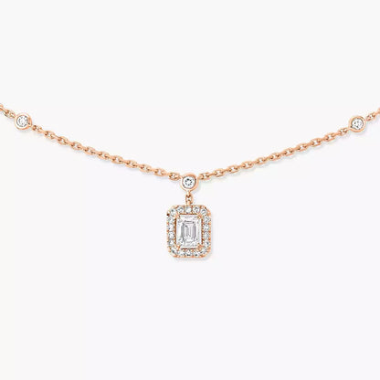 [moco jewelrys ]My Twin Diamond Necklace in Silver