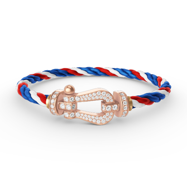¡®Star¡¯FORCE LARGE HORSESHOE FULL DIAMOND BRACELET ROSE GOLD