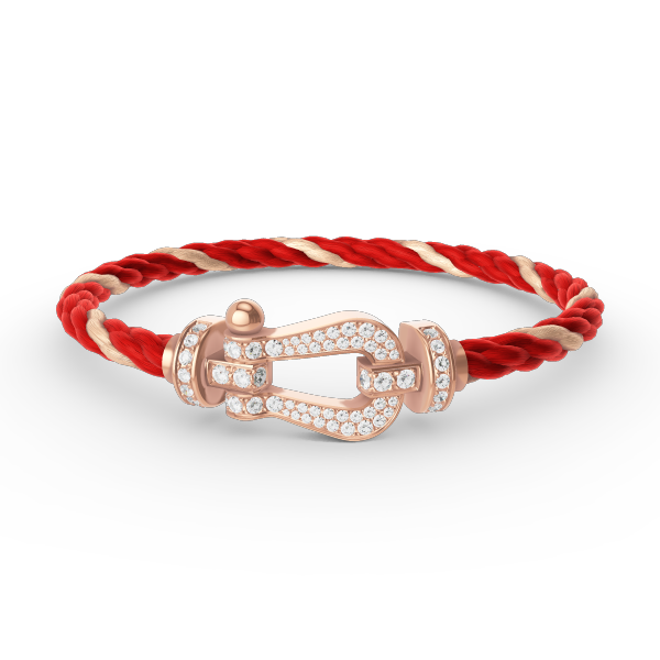 ¡®Star¡¯FORCE LARGE HORSESHOE FULL DIAMOND BRACELET ROSE GOLD