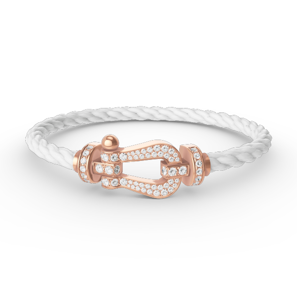 ¡®Star¡¯FORCE LARGE HORSESHOE FULL DIAMOND BRACELET ROSE GOLD