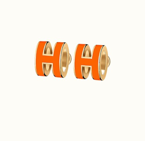 ¡®Moco¡¯MINI POP H EARRINGS ORANGE