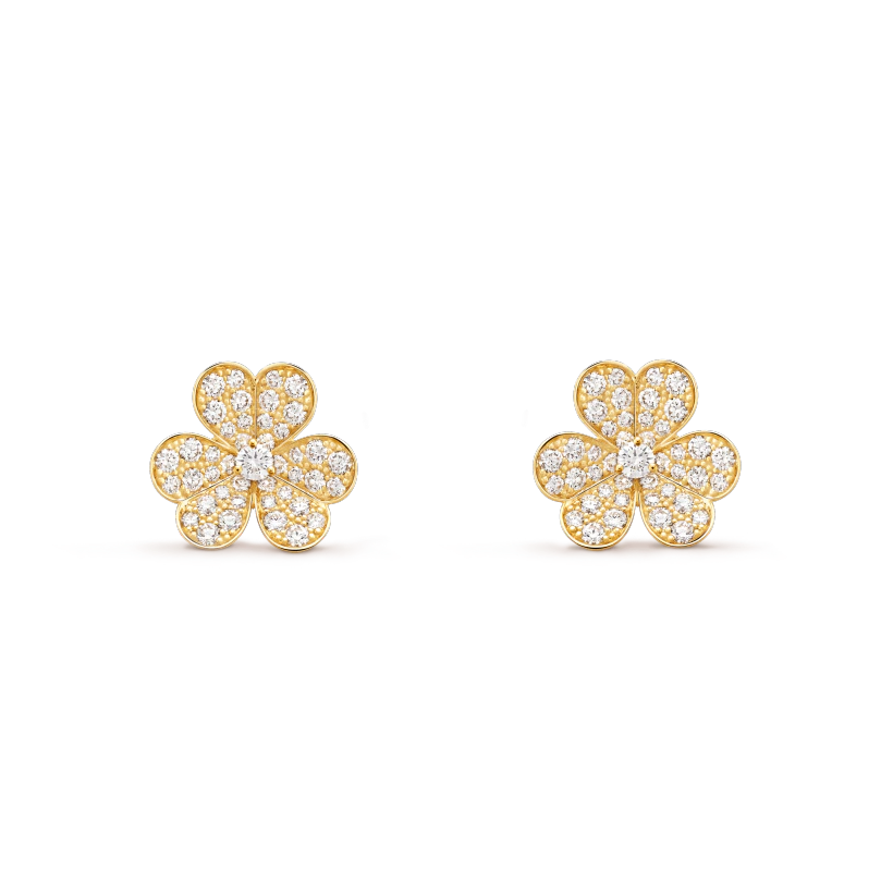 ¡®Star¡¯FRIVOLE GOLD FLOWER DIAMOND EARRINGS