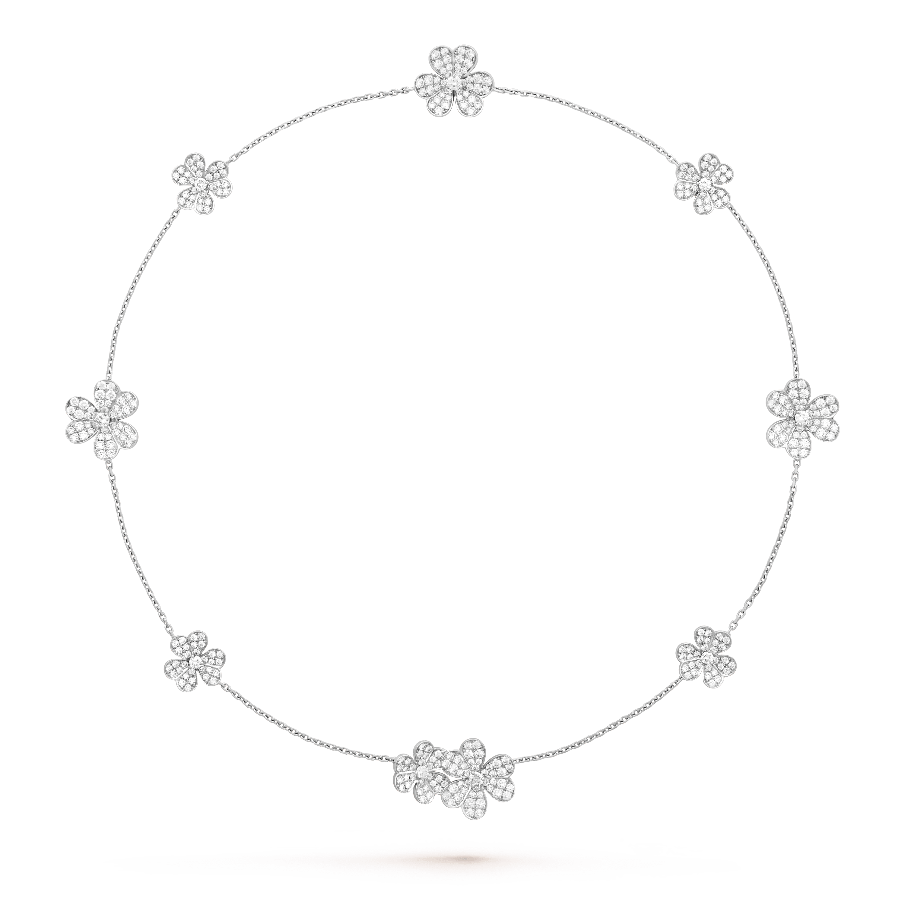¡®Star¡¯FRIVOLE SILVER 9 FLOWERS NECKLACE