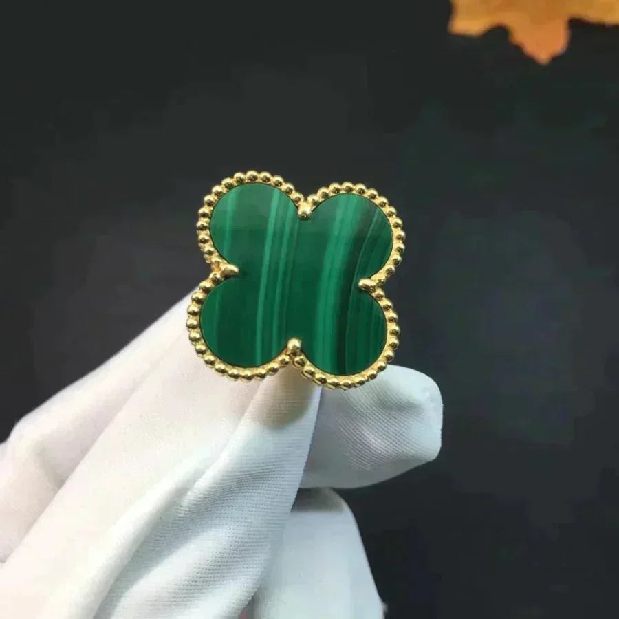 ¡®Star¡¯CLOVER MALACHITE RING