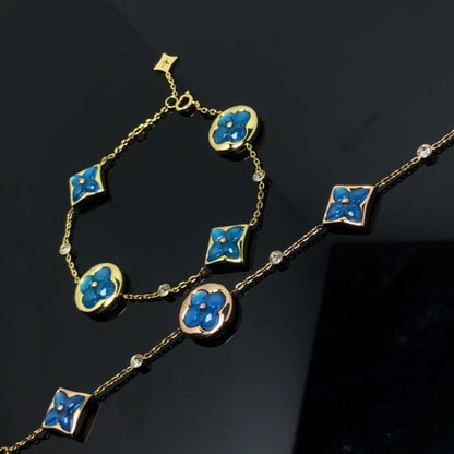 ¡®Moco¡¯STAR AND SUN 4 MOTIF BLUE BRACELET