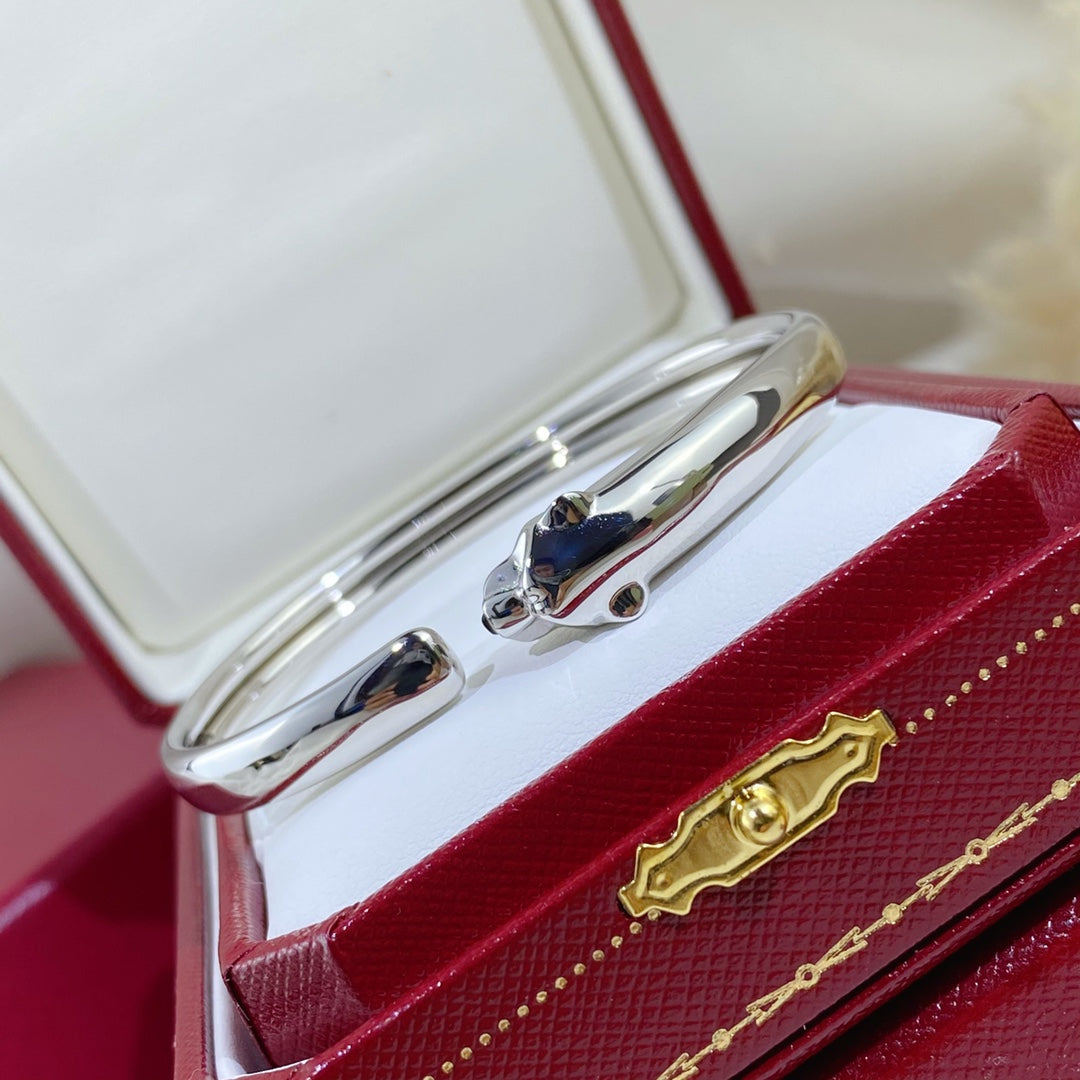 ¡®Star¡¯PANTHERE SILVER OPEN BRACELET