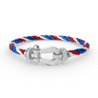 ¡®Star¡¯FORCE LARGE HORSESHOE FULL DIAMOND BRACELET SILVER